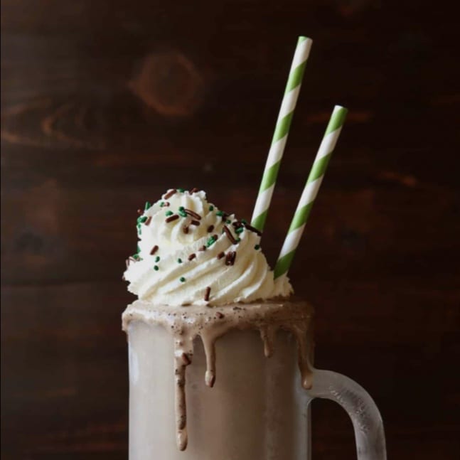 Crème de Menthe Milkshake.