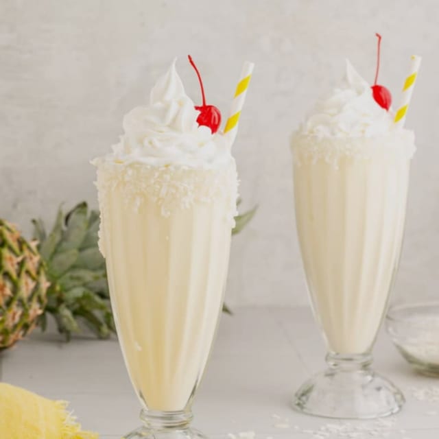 Regular pineapple shake.