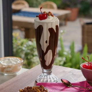Regular hot fudge shake
