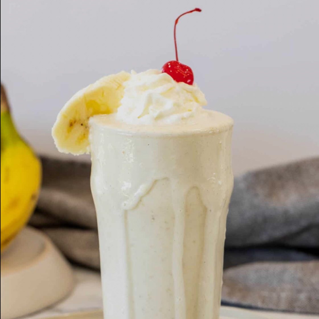 Large banana shake.