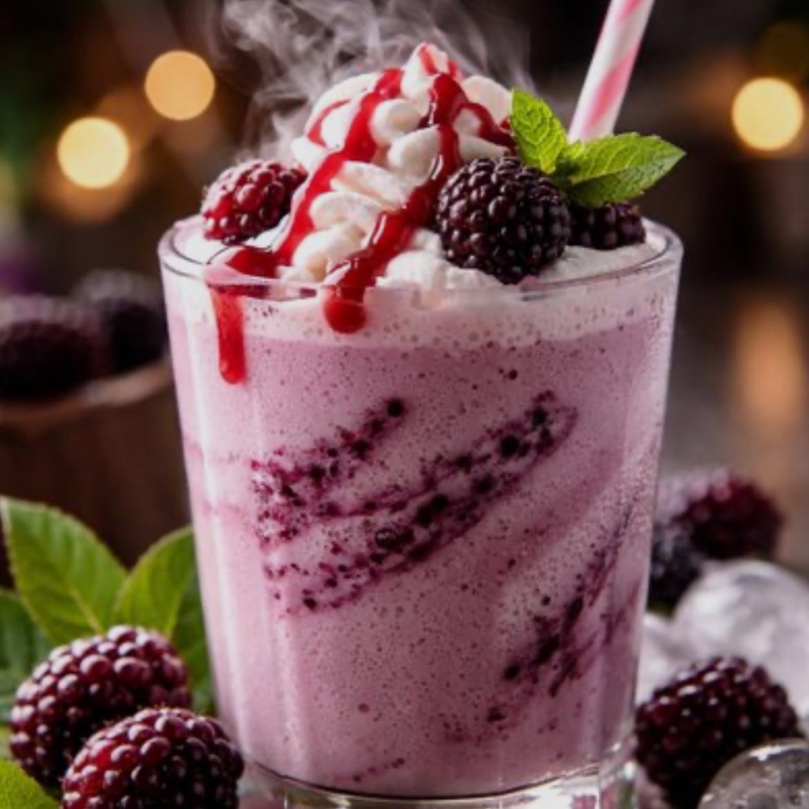 Boysenberry Milkshake.