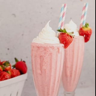 Large strawberry shake